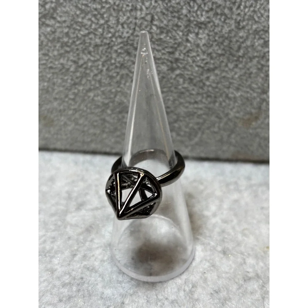 #47. Gunmetal-finish 3D Ring